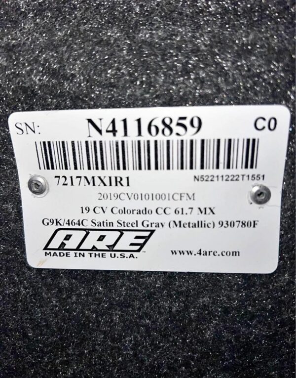 Truck Cap - Chevy Colorado - 5ft A.R.E. Mid-rise - Image 3
