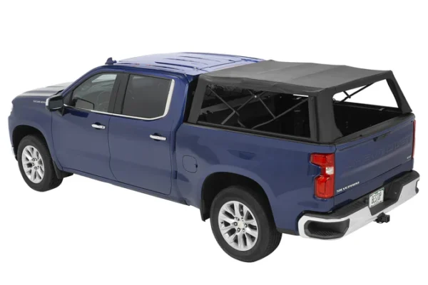 Bestop 77319-35 - Supertop Truck Bed Cap 2 For Chevy/GMC 2019-2024 Silverado/Sierra 1500 Exc 19 Classic 6.5 Foot Black Diamond PVC Coated Sailcloth No Drill - Image 2
