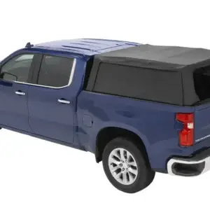 Bestop 77319-35 - Supertop Truck Bed Cap 2 For Chevy/GMC 2019-2024 Silverado/Sierra 1500 Exc 19 Classic 6.5 Foot Black Diamond PVC Coated Sailcloth No Drill
